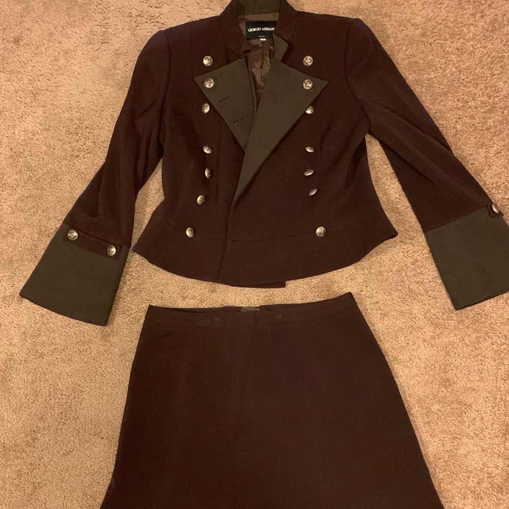 Vintage Authentic Giorgio Armani Brown Suit